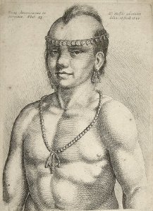 By Hollar, Wenseslaus - A young native american indian